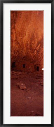 Framed House Of Fire, Anasazi Ruins, Mule Canyon, Utah, USA Print