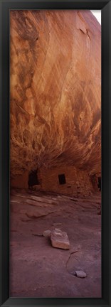 Framed Anasazi Ruins, Mule Canyon, Utah, USA Print