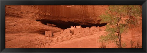 Framed Ruins of house, White House Ruins, Canyon De Chelly, Arizona, USA Print