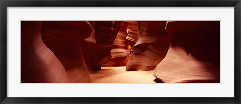 Framed Rock formations, Antelope Canyon, Arizona Print