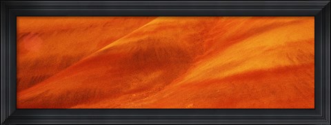 Framed Natural pattern on a hill, Painted Hills, John Day Fossil Beds National Park, Oregon Print