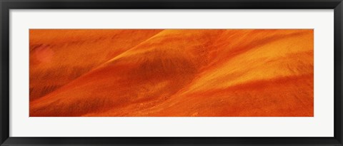 Framed Natural pattern on a hill, Painted Hills, John Day Fossil Beds National Park, Oregon Print