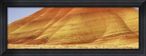 Framed Natural pattern on a hill, Painted Hills, Oregon Print