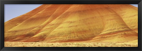 Framed Natural pattern on a hill, Painted Hills, Oregon Print