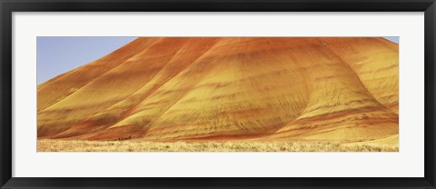 Framed Natural pattern on a hill, Painted Hills, Oregon Print