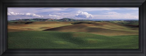 Framed Clouds over a rolling landscape, Palouse, Whitman County, Washington State, USA Print