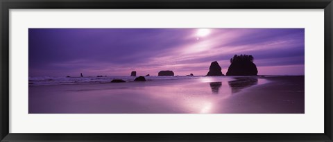 Framed Second Beach, Washington State Print