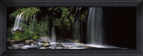 Framed Waterfall near Dunsmuir, California Print