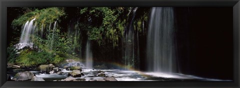 Framed Waterfall near Dunsmuir, California Print