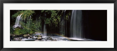 Framed Waterfall near Dunsmuir, California Print