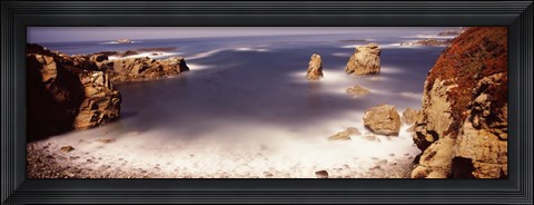Framed Moonlight exposure, Big Sur, California Print