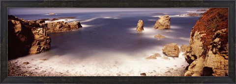 Framed Moonlight exposure, Big Sur, California Print