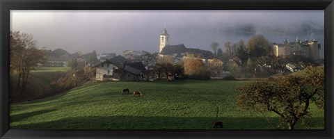 Framed Wolfgangsee, Salzkammergut, Austria Print