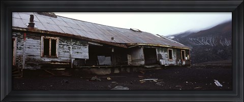 Framed Wreckage of a whaling station, Whaler&#39;s Bay, Deception Island, South Shetland Islands, Antarctica Print