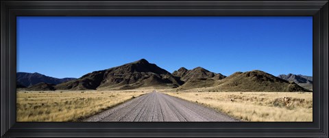 Framed Desert road from Aus to Sossusvlei, Namibia Print
