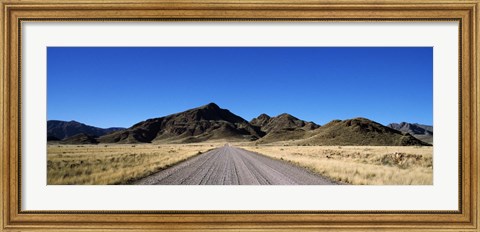 Framed Desert road from Aus to Sossusvlei, Namibia Print
