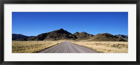 Framed Desert road from Aus to Sossusvlei, Namibia Print