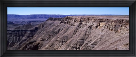 Framed High angle view of a canyon, Fish River Canyon, Namibia Print