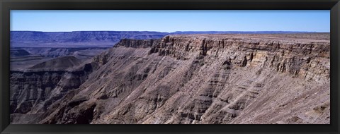 Framed High angle view of a canyon, Fish River Canyon, Namibia Print