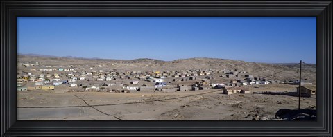 Framed Buildings in a town, Luderitz, Namibia Print