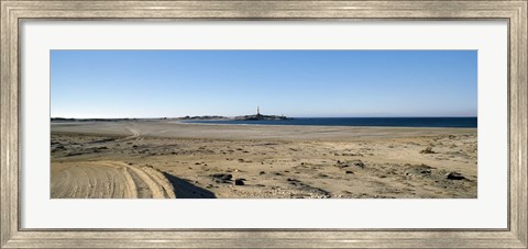 Framed Landscape with a lighthouse in the background, Luderitz, Namibia Print