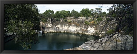 Framed Lake Otjikoto, Namibia Print