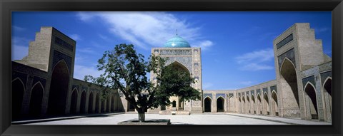 Framed Courtyard of a mosque, Kalon Mosque, Bukhara, Uzbekistan Print