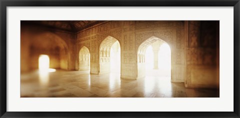 Framed Interiors of a hall, Agra Fort, Agra, Uttar Pradesh, India Print