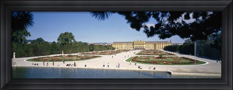 Framed Facade of a palace, Schonbrunn Palace, Vienna, Austria Print