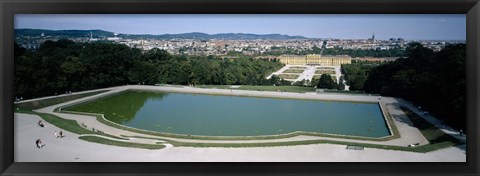 Framed Pond at a palace, Schonbrunn Palace, Vienna, Austria Print