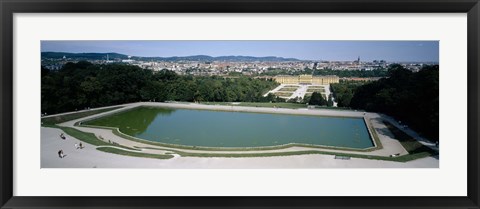 Framed Pond at a palace, Schonbrunn Palace, Vienna, Austria Print