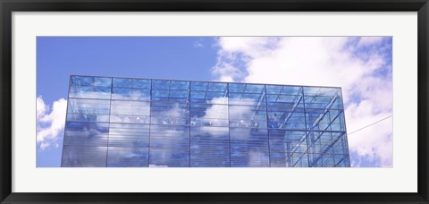 Framed Sky reflected on a building, Kunstmuseum Stuttgart, Stuttgart, Baden-Wurttemberg, Germany Print