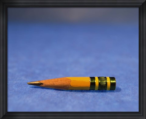 Framed Close-up of a pencil nub Print