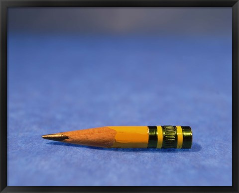 Framed Close-up of a pencil nub Print