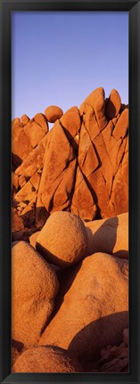 Framed Rock formations on a landscape, Twenty Nine Palms, San Bernardino County, California, USA Print