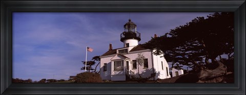 Framed Point Pinos Lighthouse, Pacific Grove, Monterey County, California Print