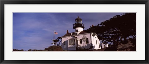 Framed Point Pinos Lighthouse, Pacific Grove, Monterey County, California Print