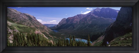 Framed Alpine Lake, US Glacier National Park, Montana Print