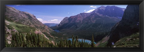 Framed Alpine Lake, US Glacier National Park, Montana Print