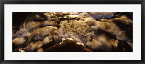 Framed High angle view of a river, US Glacier National Park, Montana, USA Print