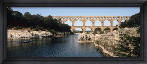 Framed Pont Du Gard, Nimes, Gard, France Print