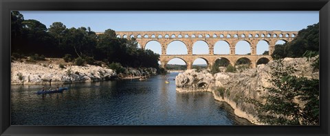 Framed Pont Du Gard, Nimes, Gard, France Print