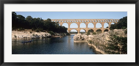 Framed Pont Du Gard, Nimes, Gard, France Print