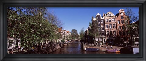 Framed Buildings in a city, Amsterdam, North Holland, Netherlands Print