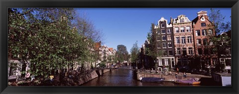 Framed Buildings in a city, Amsterdam, North Holland, Netherlands Print