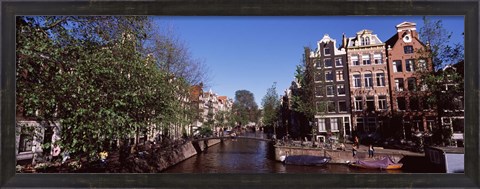 Framed Buildings in a city, Amsterdam, North Holland, Netherlands Print