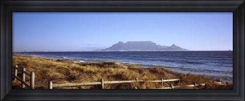 Framed Sea with Table Mountain in the background, Bloubergstrand, Cape Town, Western Cape Province, South Africa Print