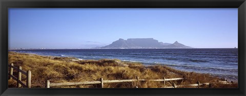 Framed Sea with Table Mountain in the background, Bloubergstrand, Cape Town, Western Cape Province, South Africa Print