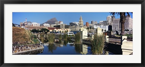 Framed Castle of Good Hope with a view of a government building, Cape Town City Hall, Cape Town, Western Cape Province, South Africa Print