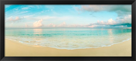 Framed Waves on the beach, Seven Mile Beach, Grand Cayman, Cayman Islands Print